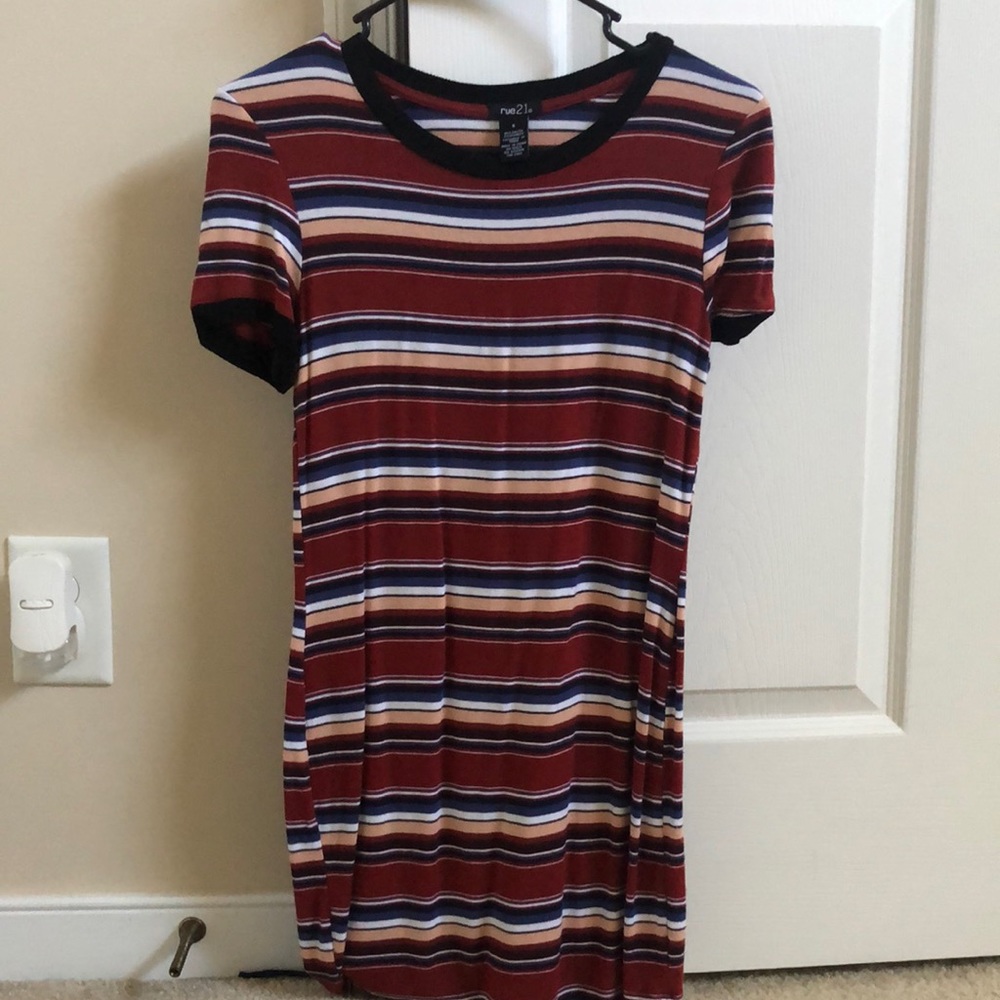 Rue21 stripped multicolored bodycon dress